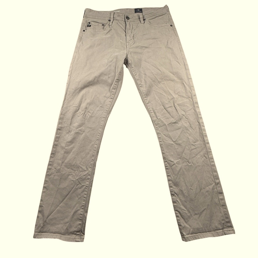 Adriano Goldschmied Pants Men's 32x29 (tag 31x34) Tan Everett Slim Straight